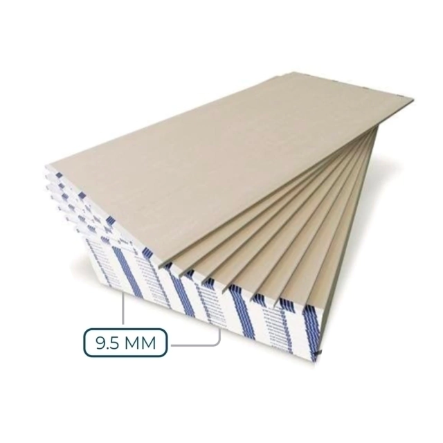 Placa de Yeso 9.5 mm 1.20m x 2.40m Novoplack