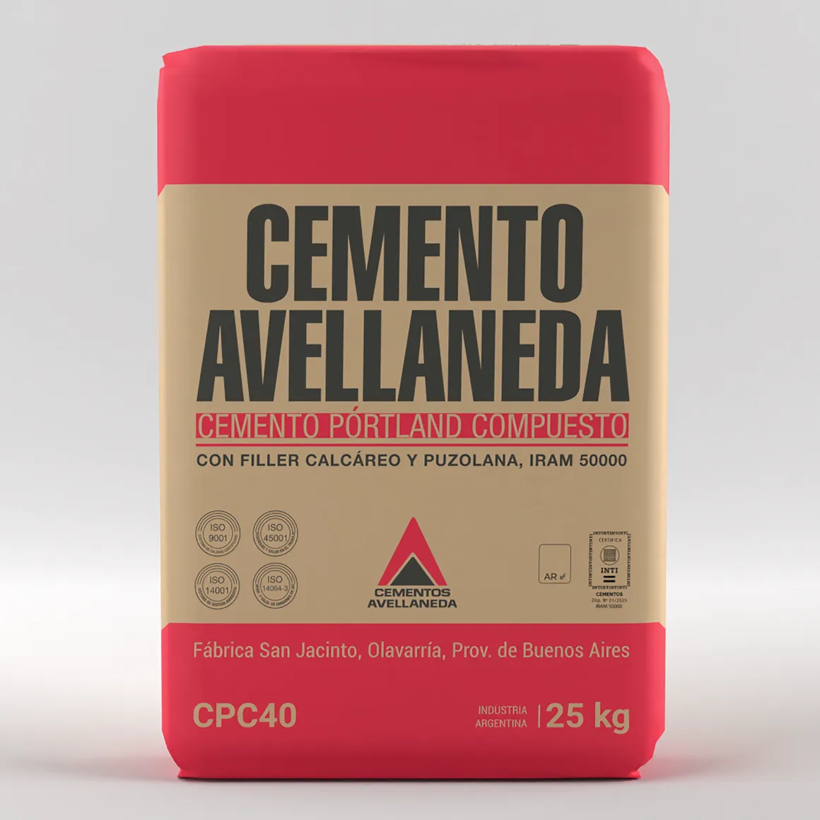 Bolsa de cemento Avellaneda x 25KG