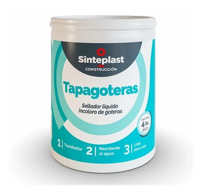 Tapagoteras Impermeabilizante Transparente Sinteplast 4L